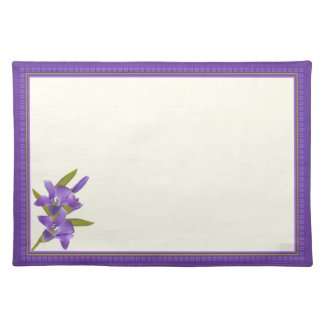 Downy Gentian Wildflower Placemat