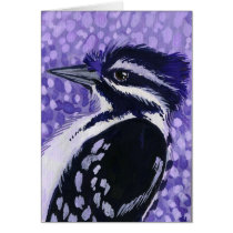 downywoodpecker Bird Art Card cards