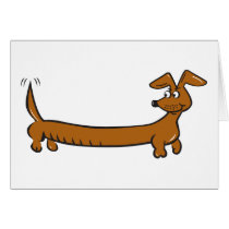 DOXIE-Cartoon Greeting Card