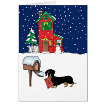 Doxie Christmas Mail Cards
