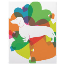 Doxie Colorful Heart Design Letterhead