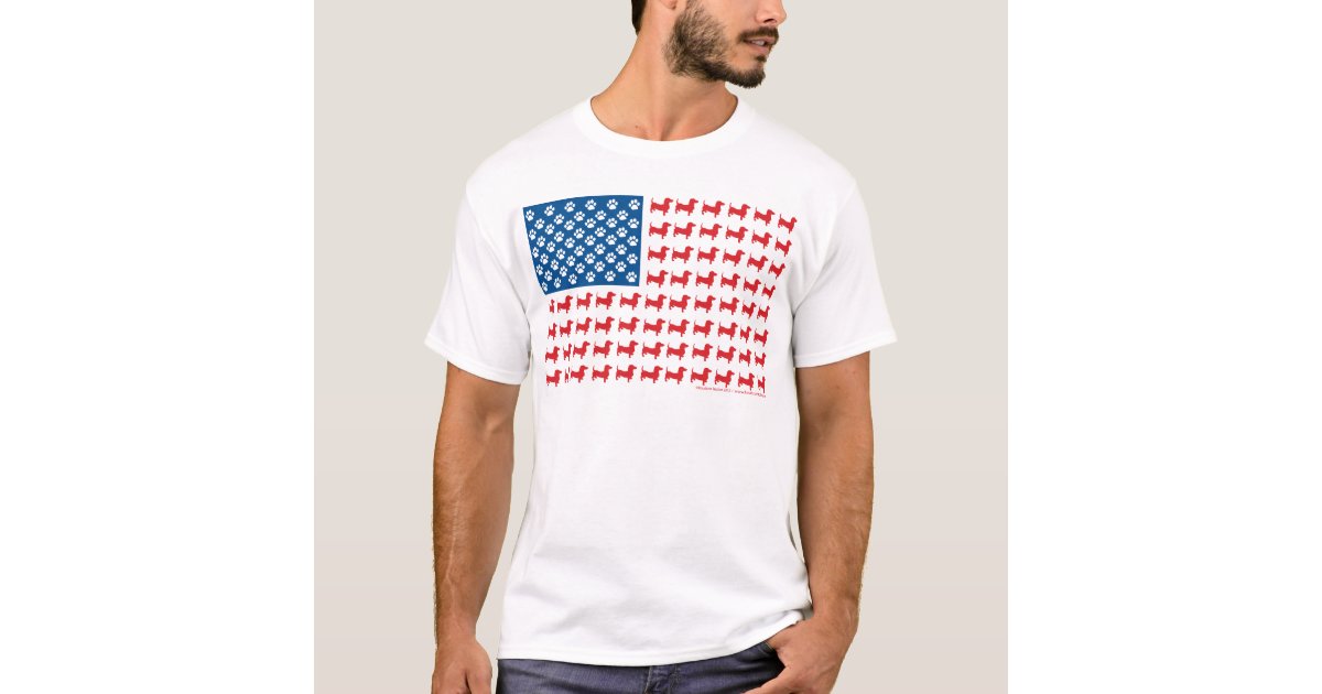 dachshund flag shirt