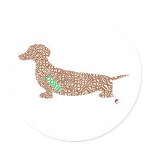 Doxie/Dachshund Round Sticker