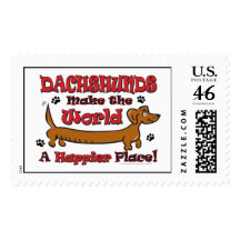 DOXIE-HAPPY POSTAGE STAMP