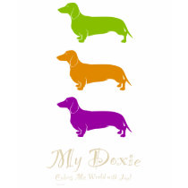 Doxie Joy | Dachshund t-shirts by DogArtDesign Doxie Joy | Dachshund t-shirts