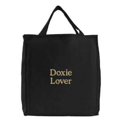 "Doxie Lover" Embroidered Bags by kokobaby