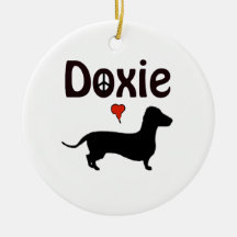 doxie luv ornament