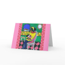 Doxie Mom & Baby Greeting Card