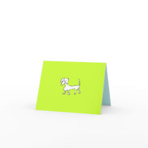 DOXIE NOTECARD IN LIME