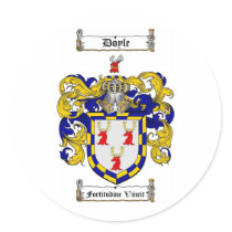 DOYLE FAMILY CREST -  DOYLE COAT OF ARMS stickers