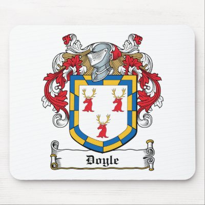 Doyle Family Crest Mouse Mat by coatsofarms