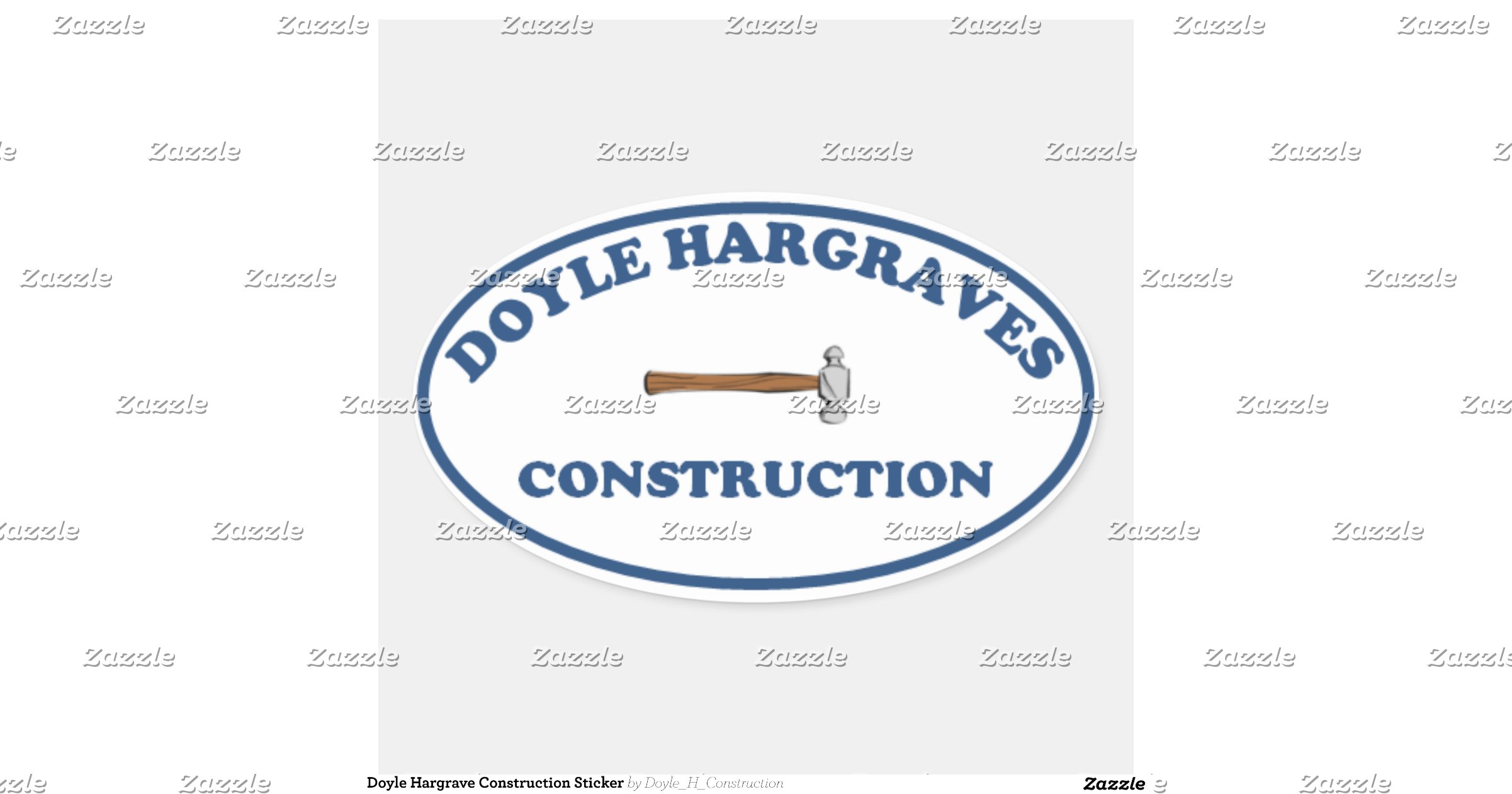 Doyle Hargrave Construction Sticker Zazzle