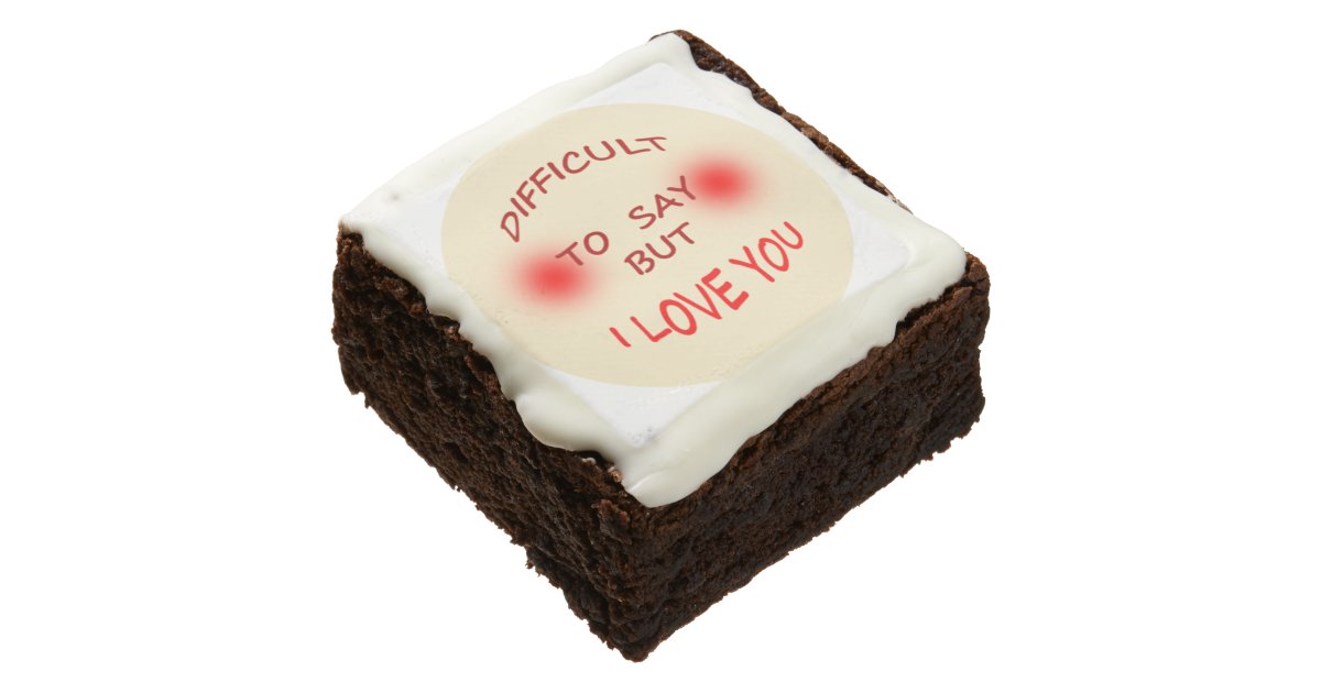 Dozen Brownies ♥ I love you ♥ Zazzle