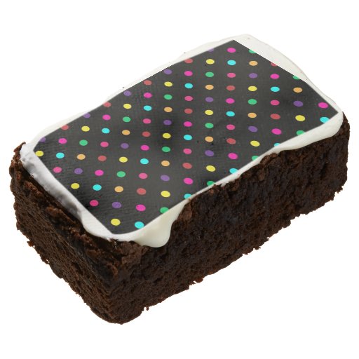 Dozen Brownies Polka Dots Rectangular Brownie Zazzle