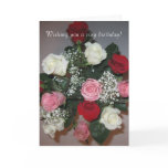 Dozen Roses Birthday Card