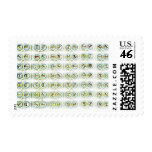 Dozens Of Screws Creating Colorful Pattern Postage Stamps