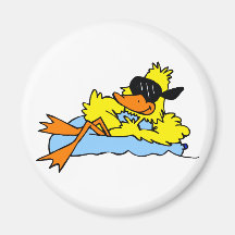Dozer Duck Fridge Magnet