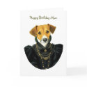 DR037 Jack Russell Terrier, Happy Birthday Mom cards