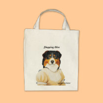 DR082 australian shepherd, Shopping Diva bag bags