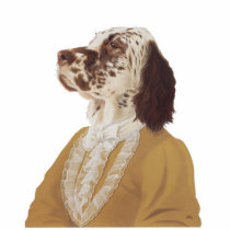 DR123 English Setter photo sculpture magnet photo sculptures