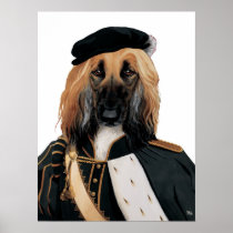 DR128 afghan hound poster