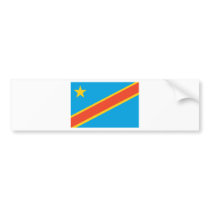 DR CONGO Flag bumper stickers