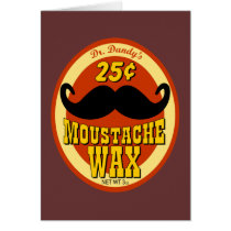 Dr. Dandy's Moustache Wax Cards