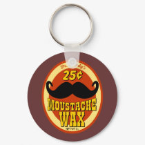 Dr. Dandy's Moustache Wax keychains by pounddesigns Dr. Dandy's Moustache Wax keychains