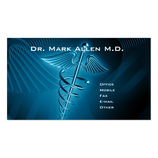 Dr. Doctor Business Card Templates (front side)
