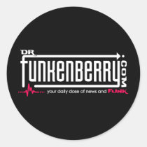 Dr. Funkenberry Round Sticker stickers