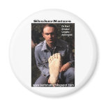 Dr Karl Shuker &amp; bigfoot print cast - ShukerNature Magnet