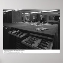 Dr. Leopold at Museum of Vertebrate Zoology, 1966 Print