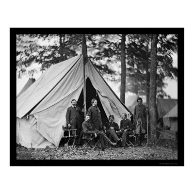Dr. Letterman, Chief Doctor & Staff 1862 Print by lc_civilwar