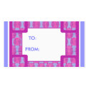 Dr Pink circles GIFT TAGS business cards by marcya7 Dr Pink circles GIFT TAGS business cards