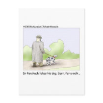 Dr. Roarshach Cartoon Gifts, Tees, & Collectibles Postcard