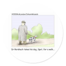 Dr. Roarshach Cartoon Gifts, Tees, & Collectibles stickers