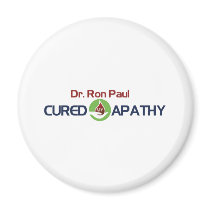 Dr. Ron Paul Cured My Apathy Fridge Magnets