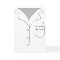 Dr. Scientist lab coat card - customizable!