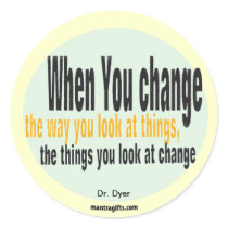Dr. Wayne Dyer Quotation Sticker by affirmationshirts Dr. Wayne Dyer Quotation Sticker