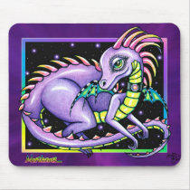 "Draco" Cute Baby Rainbow Dragon Mousepad mousepads