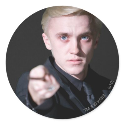Draco Malfoy 2 Round Sticker by harrypotter Harry Potter and the Half Blood