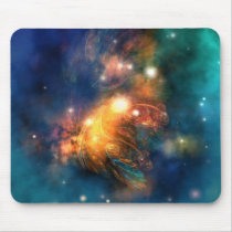 dragon, space, art, sun, star, flares, moon, earth, scifi, light, dimension, solar, world, nebula, orbit, speed, escape, plasma, clouds, galaxy, system, comet, asteroid, planet, cosmos, endless, science, stellar, portal, universe, explosion, astronomy, astrology, celestial, background, planetarium, illustration, expanse, rings, planetary, Mouse pad with custom graphic design