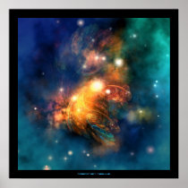 sun, star, flares, moon, earth, scifi, light, dimension, solar, world, scape, orbit, speed, space, escape, plasma, clouds, galaxy, system, comet, asteroid, planet, cosmos, endless, science, stellar, portal, universe, explosion, astronomy, astrology, celestial, background, planetarium, illustration, expanse, rings, nebula, planetary, nebulae, Poster with custom graphic design
