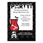 Dracula Cocktail Halloween Party 5x7 Invitation