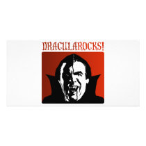 Dracula Rocks! photo cards by designs_that_rock Dracula Rocks! photo cards
