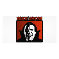 Dracula Rocks! photo cards by designs_that_rock Dracula Rocks! photo cards