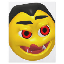 Dracula smiley flyer design
