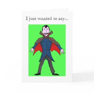 Dracula Thank You Card