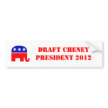 Draft Cheney Bumper Stickers