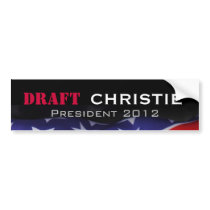 DRAFT CHRISTIE 2012 Campaign Bumper Sticker